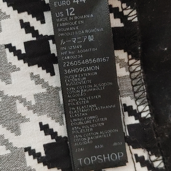 Topshop Skort Size 12 - Picture 7 of 8